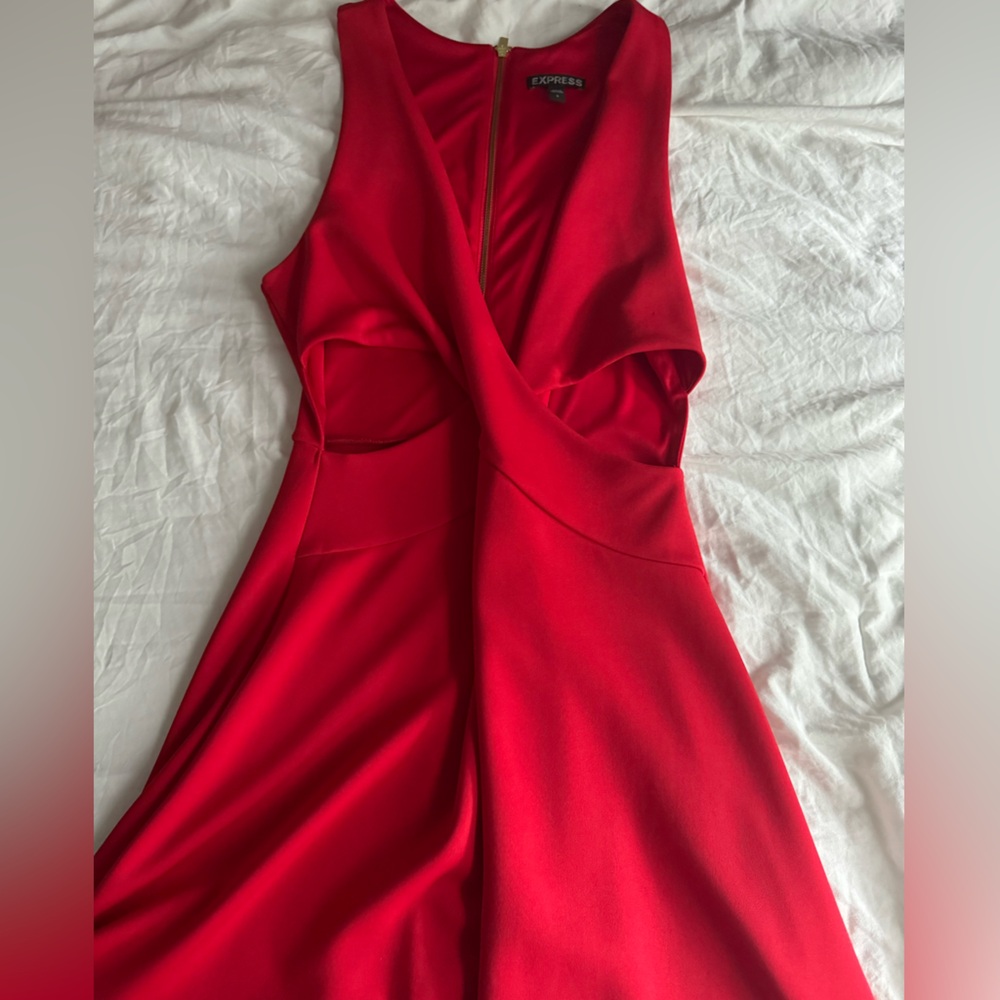 Express red dress for women